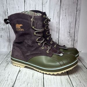 Sorel Women's Tivoli Camp 18 Purple Winter Snow Duck Boots NL1703-603 size 8